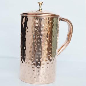 Premium Quality <b>Copper</b> <b>Bottle</b> Set Ayurvedic Indian Handmade Vintage Design Leak Proof Large Capacity for Home Office Use - Product Image 4