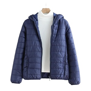 Men's Korean Slim <b>Puffer</b> Winter <b>Jacket</b> Casual Breathable Eco-Friendly Zipper Closure Thick Cotton Padding <b>Light</b> O-Neck Canvas - Product Image 4