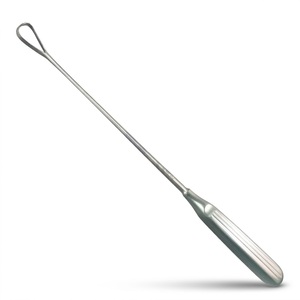 Poignée de dermatoscope en acier inoxydable avec sonde longue et embout sphérique pour l'examen cutané - Product Image 5