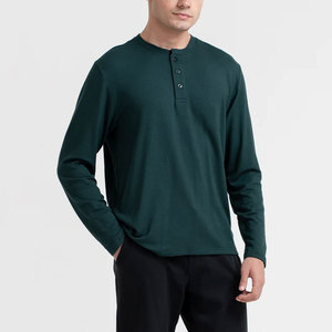 Camisetas Personalizadas de Manga Larga con Cuello Redondo para Hombre, Tallas Grandes, 100% Algodón, Secado Rápido, Transpirables, Antiarrugas, Corte Regular, Estilo Urbano - Product Image 1