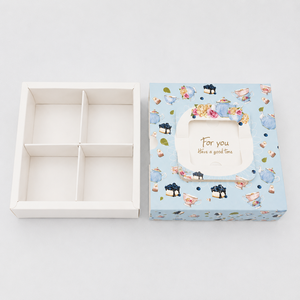 Wholesale Biodegradable Eco-Friendly Customized Mochi Paper <b>Box</b> Packaging for <b>Candy</b> Pastry Mooncake with Handle - Product Image 5