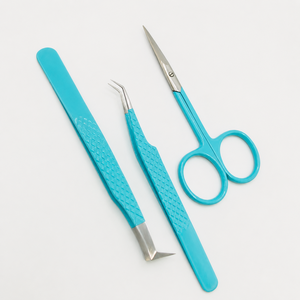 HARRAR GROUP COMPANIES – Ensemble de pinces à cils de précision en acier inoxydable et ciseaux, 13 cm de longueur, pointe lisse pour extensions de cils - Product Image 2