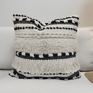 Funda de Cojín Cuadrada Bohemia de Alta Calidad, Ecológica, Tejida con Diseño Geométrico, para Decoración de Piso, Estilo Boho - Product Image 2