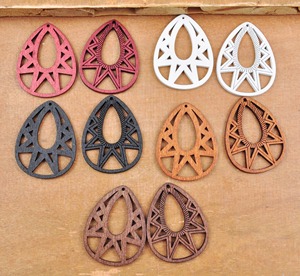 Pendientes de Madera con Logotipo Personalizado, Pendientes de Madera con Acabado Liso, Venta al por Mayor Directa de Fábrica - Product Image 6