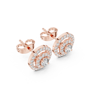 925 <b>Sterling</b> <b>Silver</b> Moissanite Halo Stud <b>Earrings</b> Round Cut Sparkling Claw <b>Set</b> Jewelry for Wedding Party Gift - Product Image 6