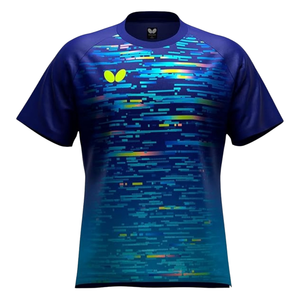 SOLDE T-shirt de tennis de table Butterfly 47200 Kirial en nylon/coton, léger, séchage rapide, design sportif, directement du Japon - Product Image 2