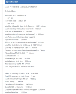 Système de test universel haute performance pour le contrôle des têtes de distribution et des courbes d'engrenages, destiné à l'inspection mécanique et au contrôle qualité industriel - Product Image 3