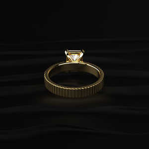 Joyería nupcial de moissanita de corte radiante premium con piedras centrales incoloras de 2.10 quilates para mercados de exportación globales - Product Image 5