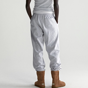 Pantalon de jogging en coton épais coupe oversize, style streetwear, imprimé graphique, impression en relief, strass, décontracté pour le quotidien - Product Image 5