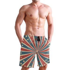 Shorts de bain pour adultes de qualité supérieure, sublimation, 100% polyester, solides, décontractés, séchage rapide, respirants, écologiques, design personnalisé, taille ajustable - Product Image 4