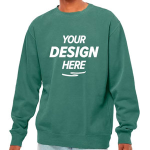 Sweat-shirt classique vintage pour homme, col rond, en coton mélangé doux, épais, pour la détente, sweat-shirt d'hiver - Product Image 3