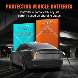 Cargador Portátil para Vehículos Eléctricos Nivel 2 con Cable de Carga de 25 pies, 40A/32A/24A/16A Ajustable, con Enchufe NEMA 14-50P - Product Image 6