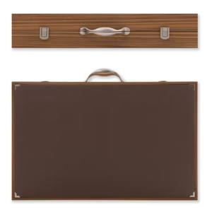 Juego de Backgammon Profesional de Cuero de Lujo de 18 Pulgadas, Tablero de Viaje Plegable Portátil Grande con Asa para Adultos y Torneos - Product Image 4