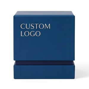 Boîte carrée rigide avec logo personnalisé, doublure en satin et ruban pour l'emballage de bijoux, montres et lunettes - Product Image 2