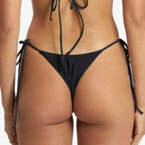 Maillot de bain bikini 2 pièces personnalisable avec logo, motif uni, service OEM, antibactérien, respirant, vêtements de plage pour femmes - Product Image 4