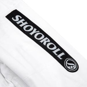 ชุดยิวยิตสูสีขาว Shoyoroll แบบ OEM ชุดยิวยิตสูบราซิลแบบสั่งทำพิเศษ ผลิตจากผ้าฝ้าย 100% ทอแบบเพิร์ลวีฟ - Product Image 3