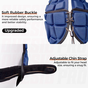 Casque de football américain souple 7v7, casque de rugby, casque de scrum, protège-tête rembourré réglable pour jeunes, enfants et adultes - Product Image 5