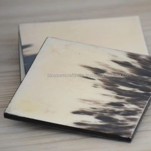 Juego de Posavasos de Cuerno Sostenible de Lujo, Fabricación Superior para Hoteles, Restaurantes, Bares, Cafeterías, Hogares, Decoración de Mesa, Protección - Product Image 2