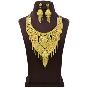 Wholesale 14K18K24K Micron <b>Gold</b> Dubai Style Bridal Long Jewelry <b>Set</b> Fashion Jewelry <b>Sets</b> Traditional Turkish Design Jewelry <b>Set</b> - Product Image 1