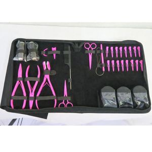 All-in-1 Hair Extension Tools Kit Rainbow Micro Beads Hair <b>Pliers</b> & Scissors <b>Set</b> - Product Image 5
