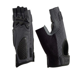 KADIA PU Leather Motorcycle <b>Gloves</b>-half Finger <b>Touchscreen</b> Compatible Hook Loop Closure Unisex Powerlifting Workout <b>Gloves</b> - Product Image 6