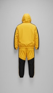 Blue Color Blocking Sporty Windbreaker <b>Set</b> Men women Half-Zip <b>Knitted</b> Polyester Breathable Spring Outerwear - Product Image 3