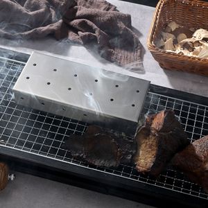 BBQA05 Fournitures de <span class=keywords><strong>barbecue</strong></span> d'extérieur pour viande fumée, Boîte de fumage carrée en acier inoxydable pour bacon, Générateur de fumée, Vente en gros transfrontalière - Product Image 6