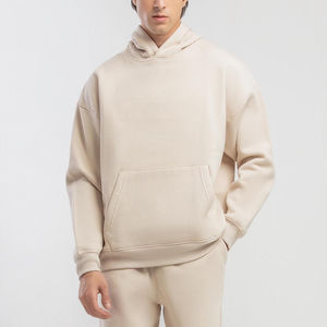 Ensemble de survêtement pour homme en molleton technique épais, style Y2K, avec sweat à capuche ample color block et pantalon de jogging large, streetwear, tenue de sport, hiver, 100% coton - Product Image 2