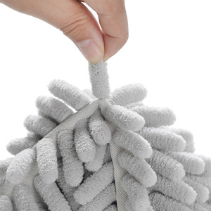 Minimalist Rectangle Chenille Bath Mat Solid Color With <b>Rubber</b> Backing Anti Slip For Bathroom <b>Floor</b> - Product Image 4