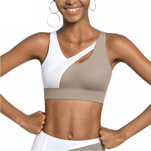 Women's High Quality Seamless High Support Plus Size Breathable Sports Bra for Fitness Yoga Workouts Gym Fashion Top Front Logo - Product Image 2