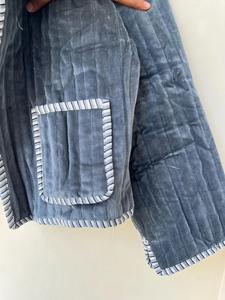 Chaqueta Kimono Suzani de Terciopelo 100% Algodón Hecha a Mano |   Edredón Acolchado Transpirable, Ecológico, Antiarrugas y de Secado Rápido para Invierno, Otoño y Primavera - Product Image 2