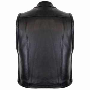 Gilet en cuir tendance, nouveau design, haute qualité, pour l'hiver, style moto, sur mesure, pour homme. - Product Image 2