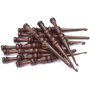 Wooden Crochet Hooks <b>Set</b> of 7 for Knitting Crocheting Sizes Engraved Rosewood Wooden Handicrafts Great Gift Item by AYAANS - Product Image 2