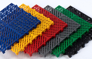 แผ่นรองพื้นกันความชื้นแบบประกอบได้ 4S Shop PP Plastic ป้องกันการลื่นไหล ระบายน้ำได้ - Product Image 3