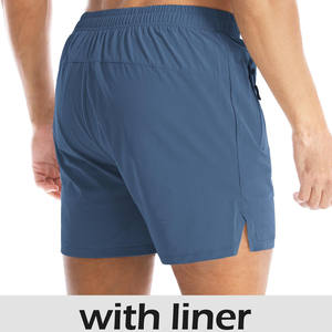 Pantalones cortos deportivos para hombre de alta calidad, cómodos, 100% algodón, transpirables, elásticos en 4 direcciones, con impresión de logotipo personalizado. - Product Image 2