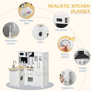Modern Day <b>Corner</b> Play <b>Kitchen</b> Set Large with Full Appliance Set & Tons of <b>Storage</b> <b>Kitchen</b> & Food Toys - Product Image 3