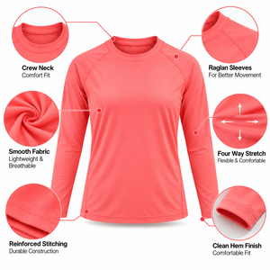 Rashguard Surfing <b>Swimsuits</b> Womens <b>Long</b> <b>Sleeve</b> Rash Guard Swim Shirt Surfing Rashguard Tops - Product Image 4
