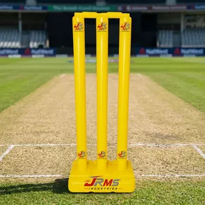 Plastic Eco-Friendly Lightweight Yellow Plastic <b>Cricket</b> Wickets Durable Indoor Practice <b>Equipment</b> - Product Image 6