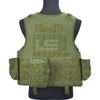 Gilet tactique de paintball LEADER SPORTS de haute qualité, léger, imperméable, en nylon/polyester, avec logo personnalisé, coutures soudées, personnalisable