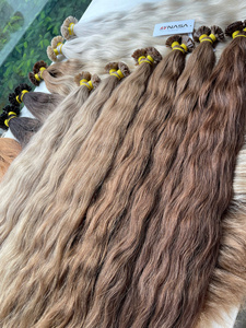 Extensions de cheveux vierges vietnamiennes Nasa Hair Andy à kératine, lisses naturelles, ondulées, super double drawn, pointe plate, 1 kg, toutes couleurs - Product Image 3