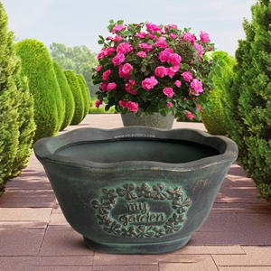 Statues décoratives en terre cuite pour la maison et le jardin Pots de fleurs et jardinières élégants - Product Image 2