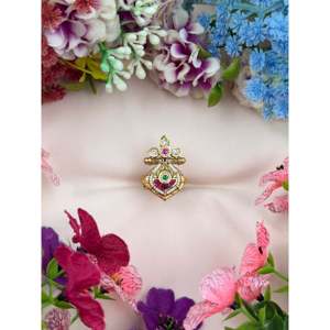 Indian Ethnic Chaitali Chorski Adjustable Ring-Casual Style <b>Artificial</b> <b>Jewellery</b> - Product Image 2