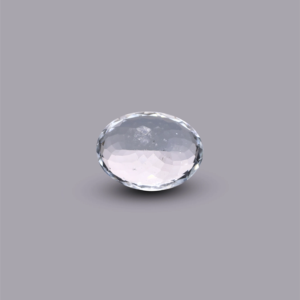 Natural Sky Blue Aquamarine 4.65 Carat Faceted Oval Cabochon Loose Gemstone for Fine Jewelry - Product Image 2