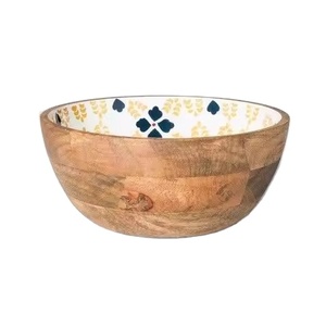 Handcrafted Wood & <b>Resin</b> <b>Epoxy</b> Salad Bowl Unique Decorative Serving Piece for Homes Restaurants and Parties - Product Image 1