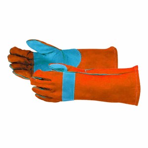 Gants de soudure en cuir de vachette renforcé de qualité supérieure, résistants à la chaleur, pour la lutte contre les incendies et le barbecue - Product Image 6