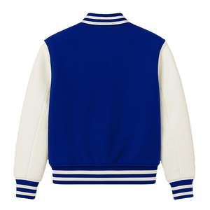 Chaqueta Varsity de Última Moda para Hombre, Chaqueta Varsity Letterman con Mangas de Cuero Sintético, Estilo Béisbol, Alta Calidad - Product Image 4