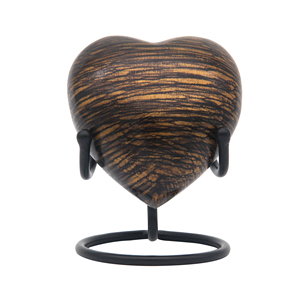 Heart Shaped Aluminum Modern Luxury Eco-Friendly Keepsake Cremation Urn 60ml At wholesales Supply - Product Image 1