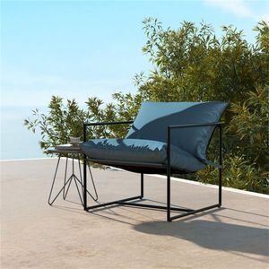 Paquete de 2 Sillas de Descanso para Uso en Exteriores, Estructura Metálica Resistente a la Oxidación con Asiento Acolchado y Cojines Suaves, Capacidad de 330 Libras - Product Image 3