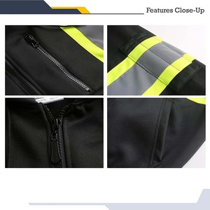High Quality Hi Vis Reflective Hoodie Safety Workwear with Reflective Tape for Construction <b>Workers</b> Safety Reflective <b>Jacket</b> - Product Image 6