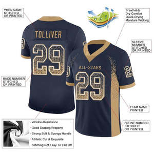 Camiseta con cuello en V y diseño de nombre personalizado para hombre, camisetas de fútbol, camisetas de fútbol coloridas retro con estampado 3D, camisetas cortas de verano estilo Harajuku - Product Image 3